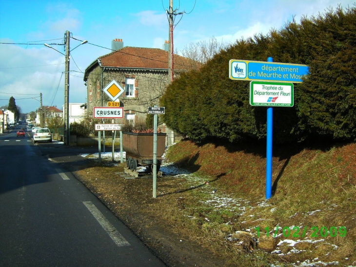 Entrée du village - Crusnes