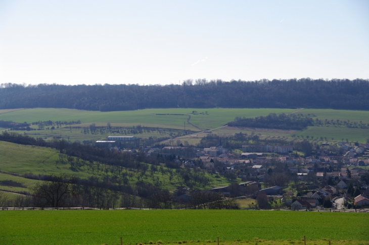 Vue de Faulx 1er jour du Printemps