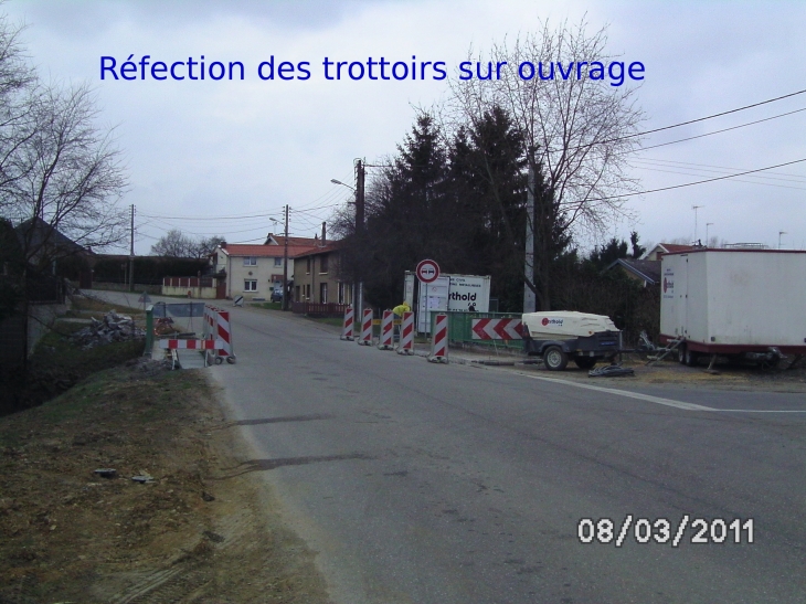 Réfection trottoirs sur ouvrage - Lantéfontaine