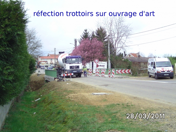 Réfection trottoirs sur ouvrage - Lantéfontaine