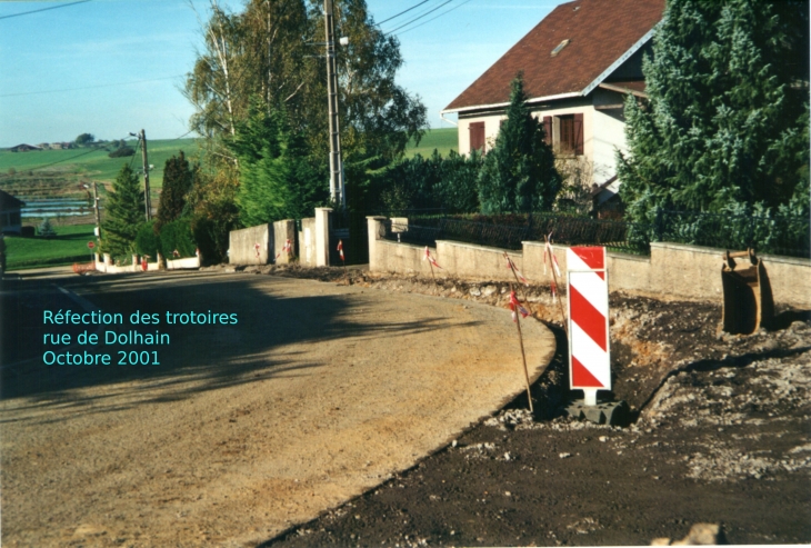 Réfection des trottoires rue de Dolhain - Lantéfontaine