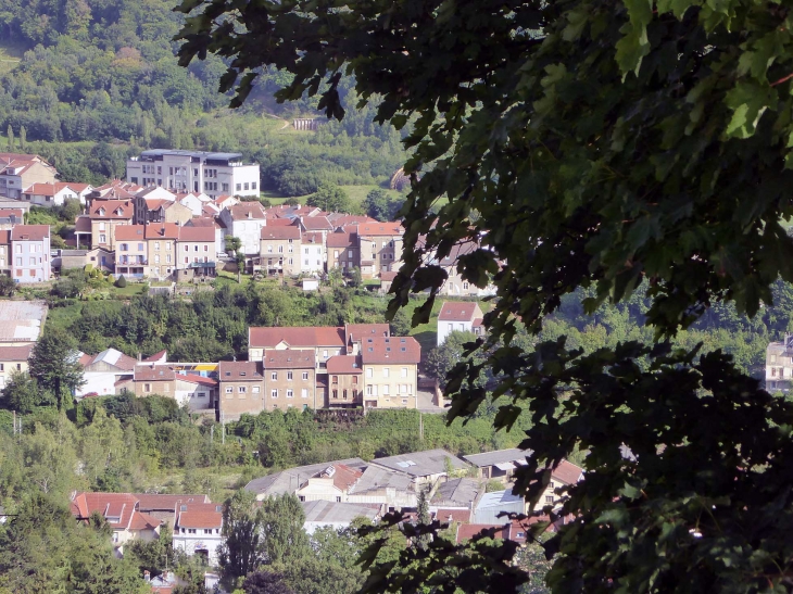 Vue sur la ville basse - Longwy