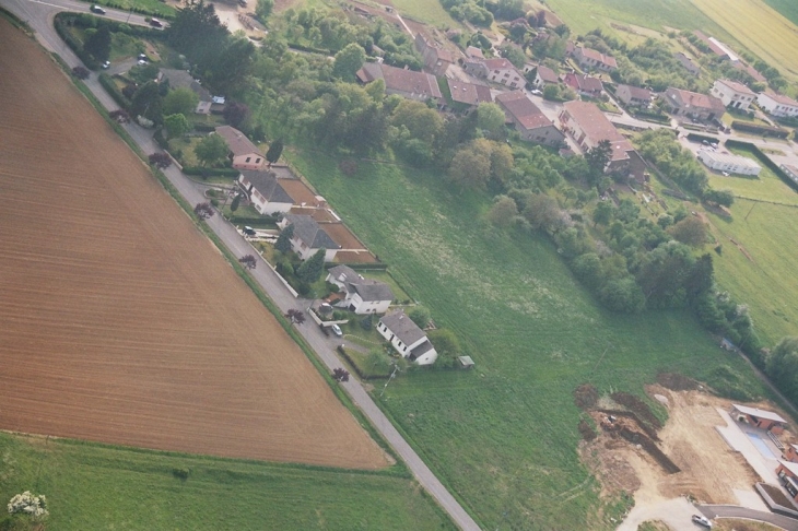 Vue aérienne du village - Mance