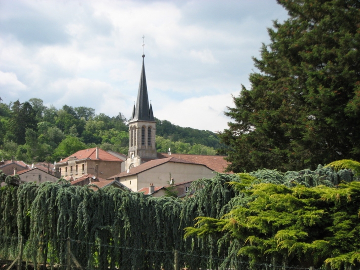 Vue sur le clocher de l'église - Sexey-aux-Forges