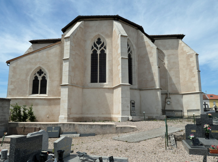 Le chevet de l'église Saint Gorgon - Varangéville