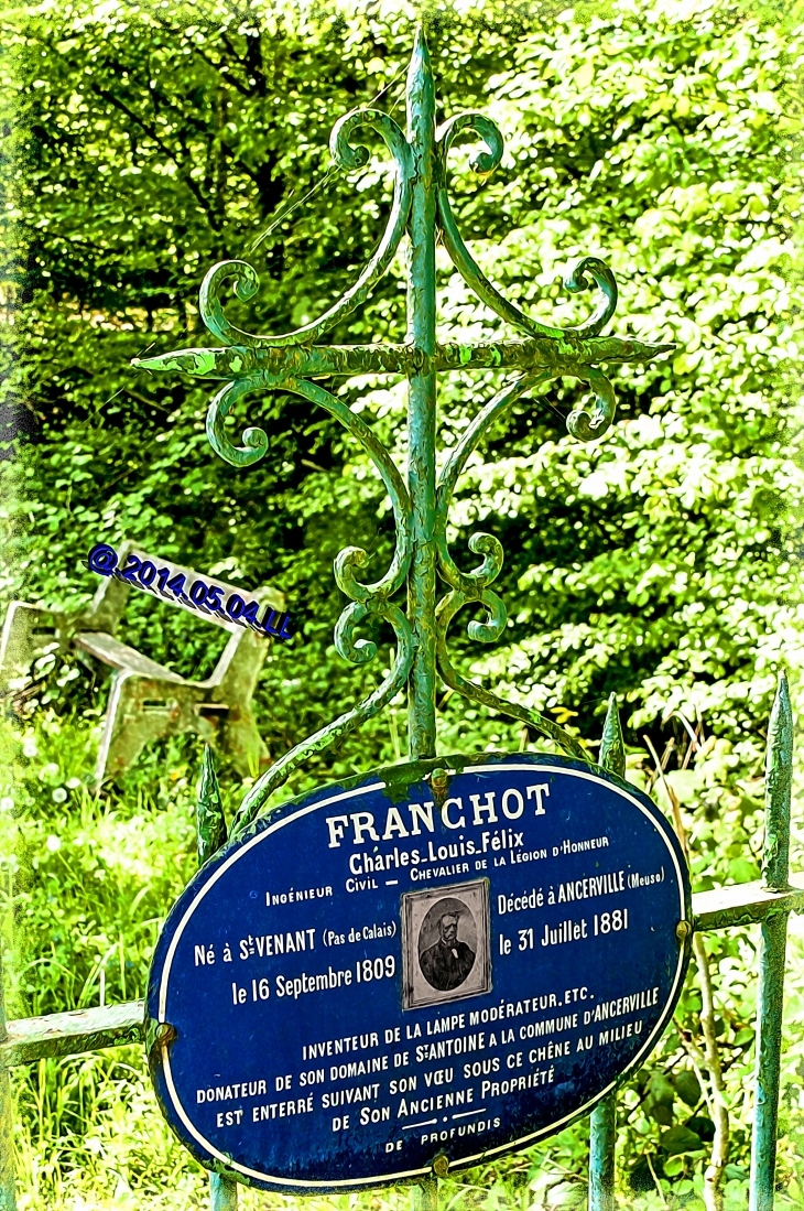 Monsier Franchot repose au pied d'un chêne - Ancerville