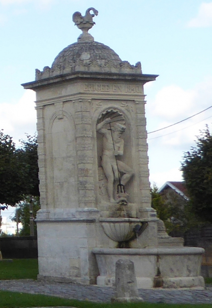 La fontaine Neptune : source naturelle - Andernay