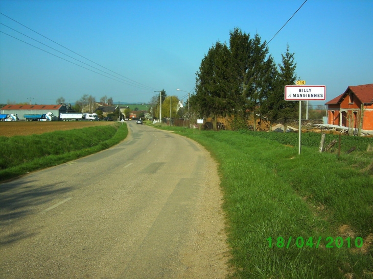 Entrée du village - Billy-sous-Mangiennes