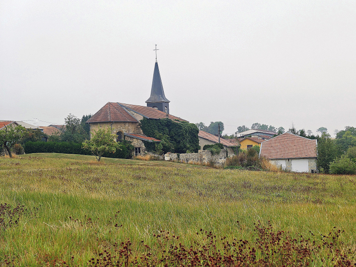 Vue sur le village - Courouvre