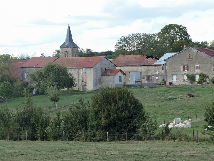 Vue sur le village - Cunel