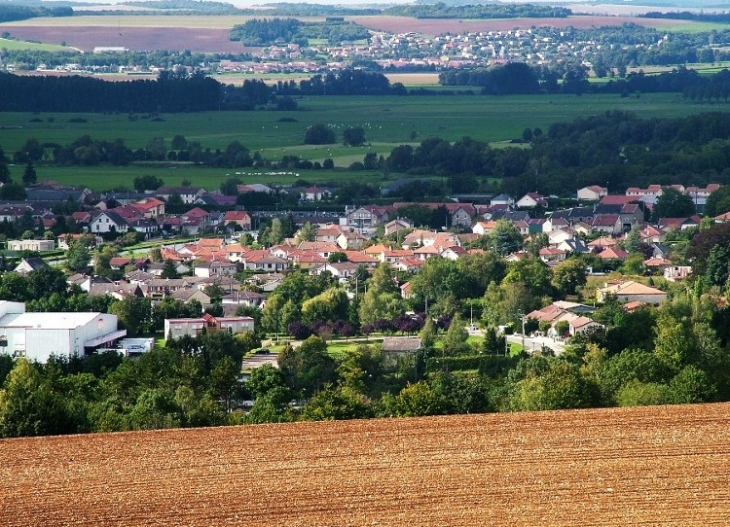 Vue générale de Dieue-sur-Meuse