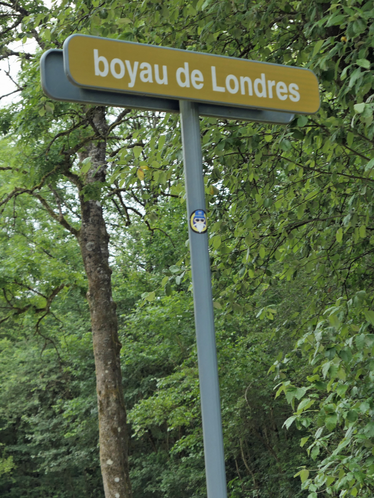 Le boyau de Londres : fossé de communication reliant les tranchées et le fort et permettant le ravitaillement - Douaumont