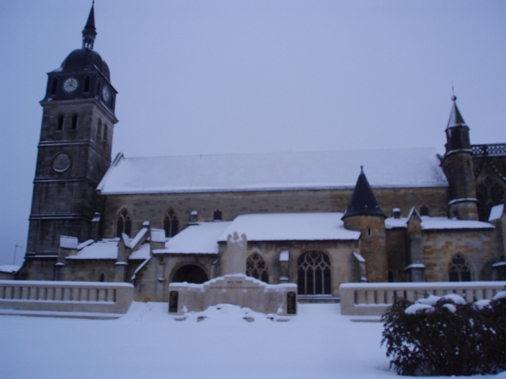 L'église sous la neige - Étain