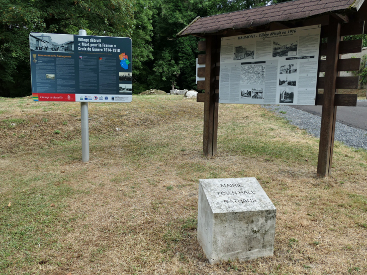 L'emplacement de l'ancienne mairie - Haumont-près-Samogneux