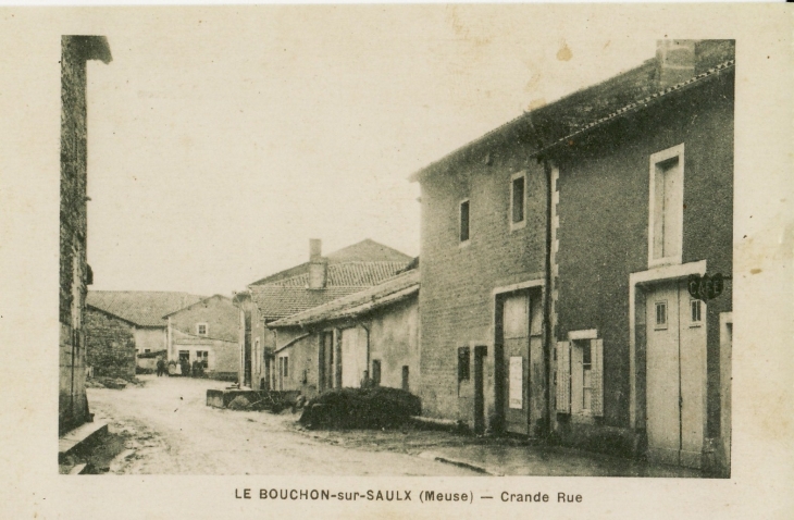 Le Bouchon sur Saulx (meuse) carte postale ancienne - Grande rue - Le Bouchon-sur-Saulx