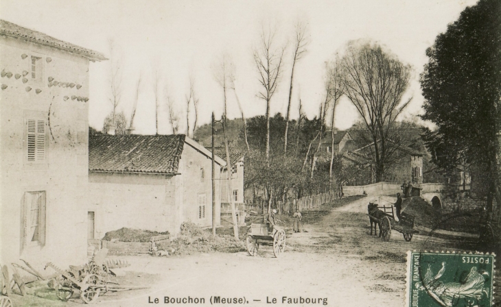 Le faubourg - carte postale ancienne - Le Bouchon-sur-Saulx