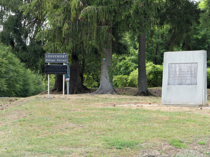 Village détruit pendant la première guerre mondiale et jamais reconstruit mort pour la France - Louvemont-Côte-du-Poivre