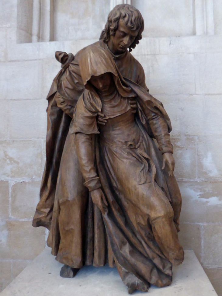 Dans l'abbatiale Saint Michel: Ligier-Richier pâmoison de la Vierge - Saint-Mihiel