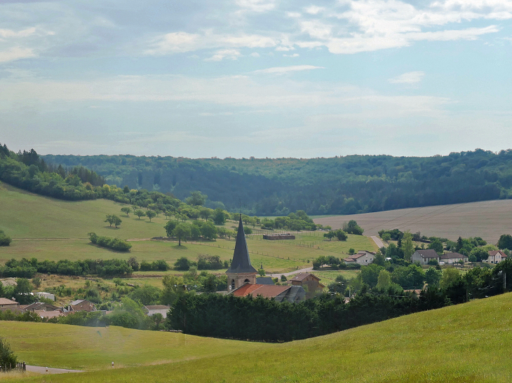 Vue sur le village - Salmagne