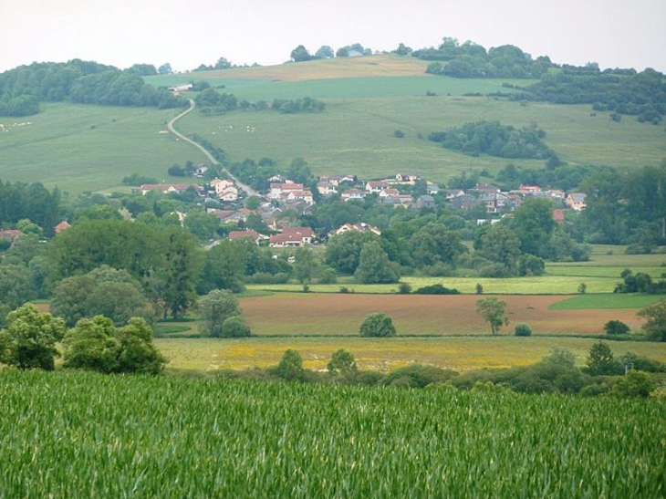 Vue sur le village - Velosnes