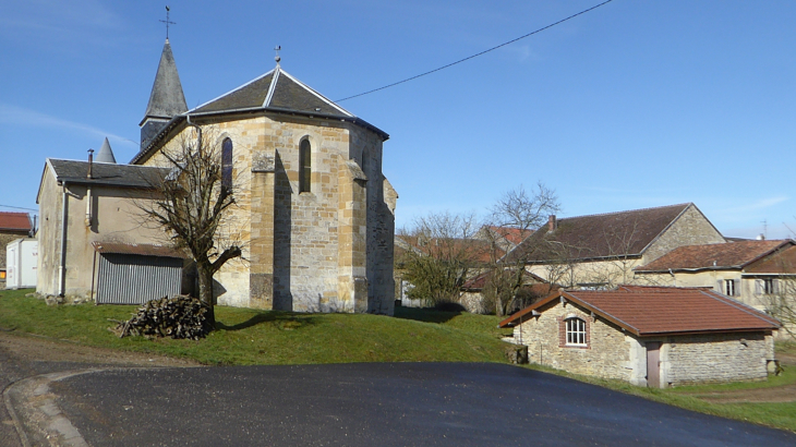 Derrière l'église - Villers-devant-Dun