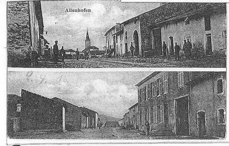 Sous annexation Allemande en 1870, Alaincourt la Côte s'appelait ALLENHOFEN - Alaincourt-la-Côte