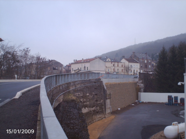 Aprés la démolition du pont - Algrange