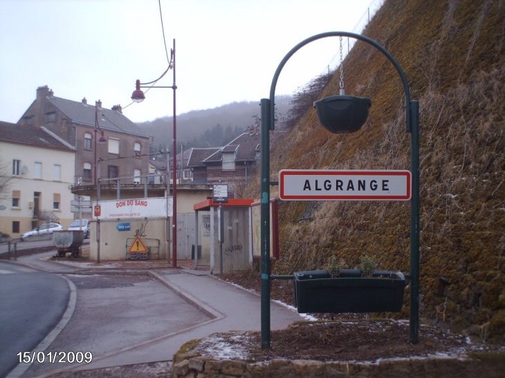 Entrée de l'agglomération - Algrange