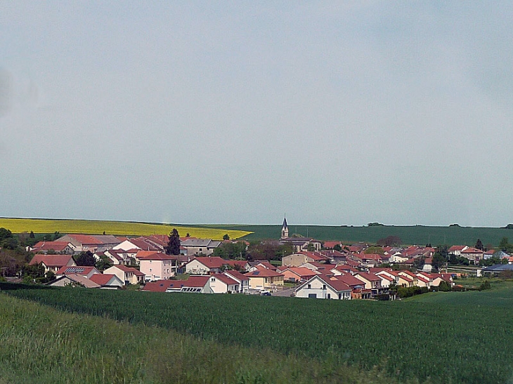 Vue sur le village - Baronville