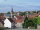 Vue sur le village au bas de la côte