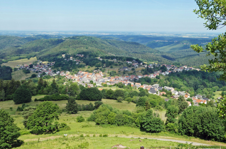 Le village vu du rocher - Dabo