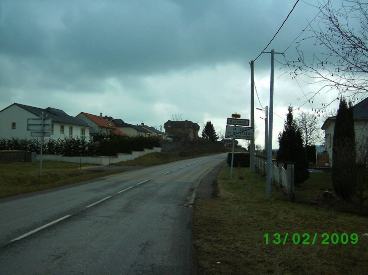 Elzange entrée du village