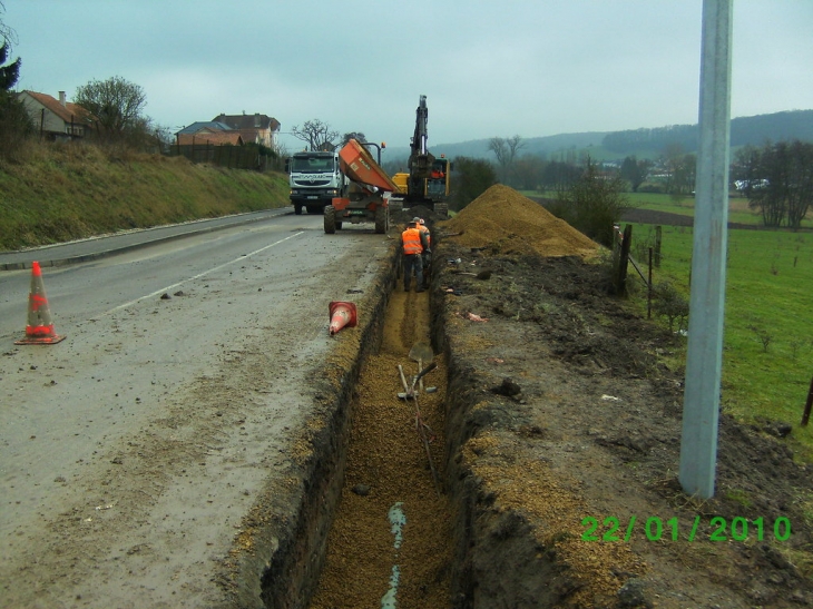 Remplacement d'une conduite d'eau - Elzange