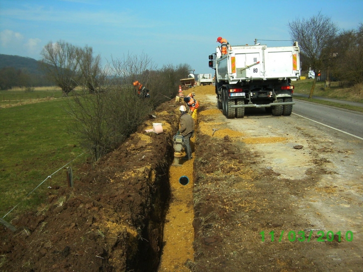 Remplacement d'une conduite d'eau - Elzange