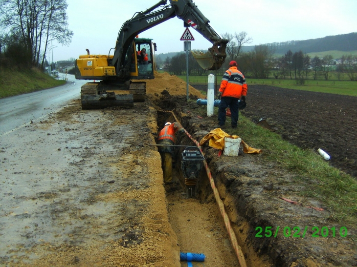 Remplacement d'une conduite d'eau - Elzange