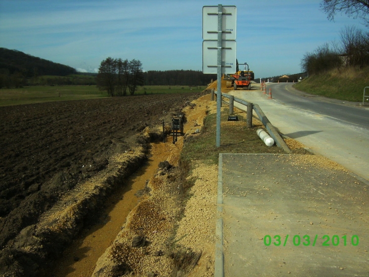 Remplacement d'une conduite d'eau - Elzange