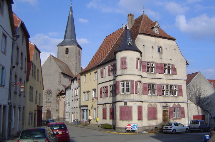 Vue sur l'église - Fénétrange