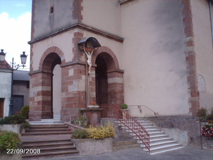 Entrée de l'église - Filstroff