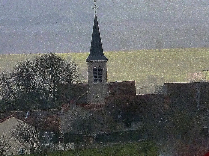 Vue sur le village - Foville