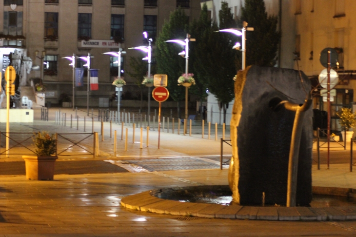 Fontaine de nuit Place St. Martin - Hayange