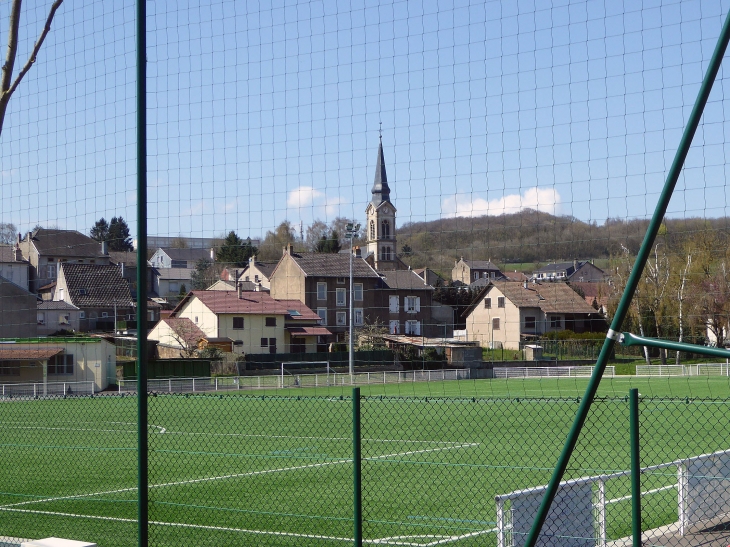 Marspich : le village vu du stade - Hayange