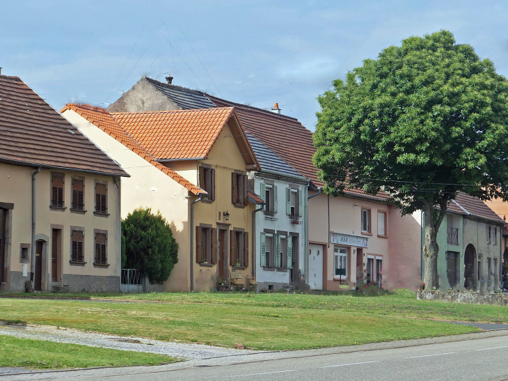 Les usoirs devant les maisons lorraines - Henridorff