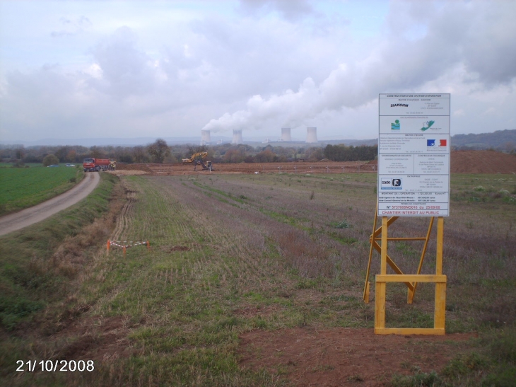 Terrassement pour la construction d'une station d'épuration - Kœnigsmacker