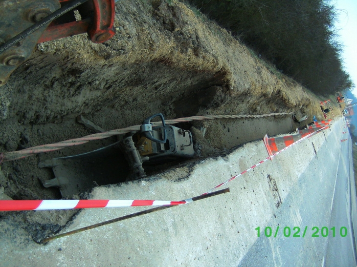 Remplacement d'une conduite d'eau - Kœnigsmacker