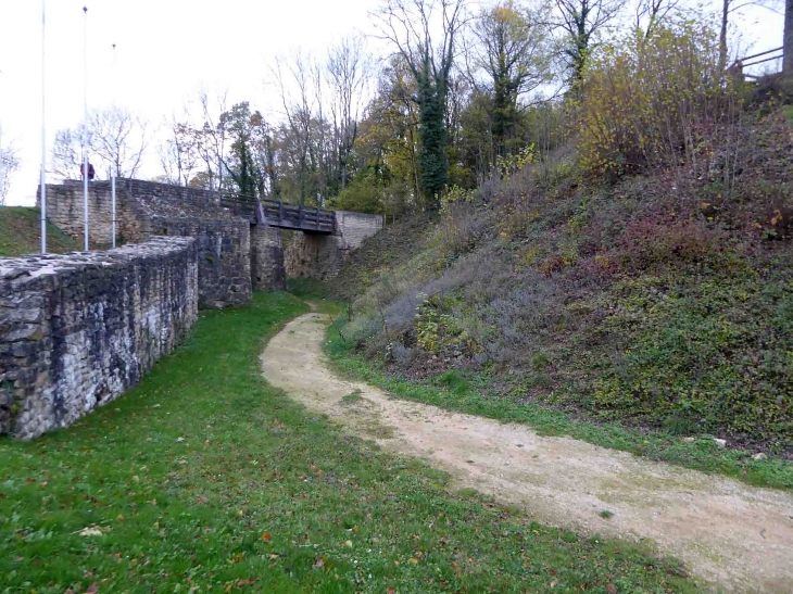 Le château^de Malbrouck : les anciennes douves - Manderen