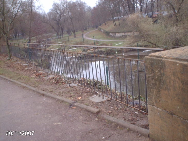 Ile de Saulcy. Garde corps à remplacer - Metz