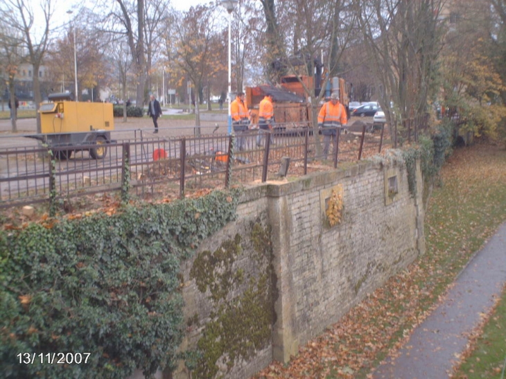 Ile de Saulcy. Remplacement de garde corps - Metz