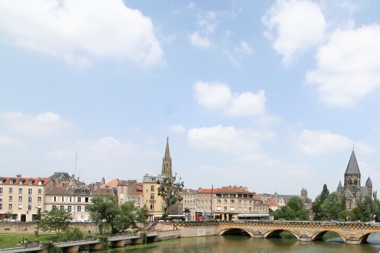 Temple neuf et Moyen-Pont - Metz