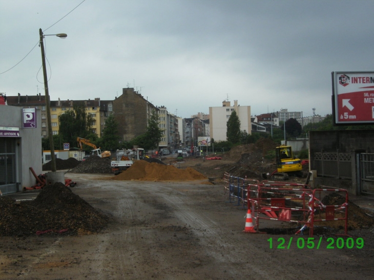 Aménagement de la rue aux Arénes - Metz