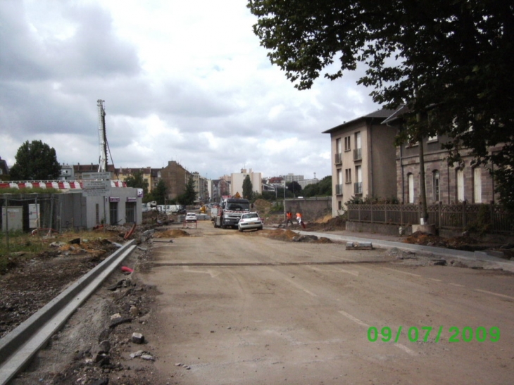 Aménagement de la rue aux Arénes - Metz